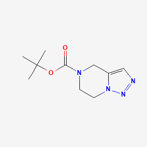 tert-Butyl 6,7-dihydro-[1,2,3]triazolo[1,5-a]pyrazine-5(4H)-carboxylate chemical structure (CAS 1245782-69-7)