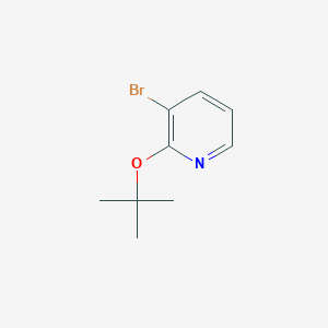 3-Bromo-2-(tert-butoxy)pyridine chemical structure (CAS 1245898-81-0)