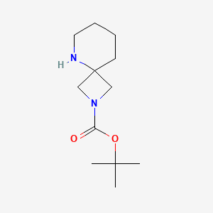 tert-Butyl 2,5-diazaspiro[3.5]nonane-2-carboxylate chemical structure (CAS 1246034-93-4)