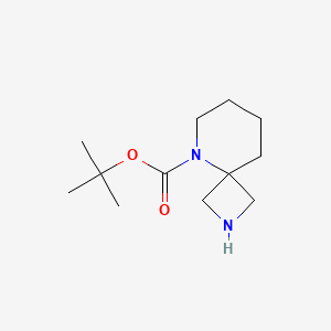tert-Butyl 2,5-diazaspiro[3.5]nonane-5-carboxylate chemical structure (CAS 1246035-53-9)
