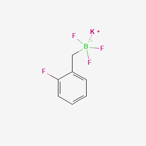 Potassium trifluoro[(2-fluorophenyl)methyl]boranuide chemical structure (CAS 1246073-48-2)