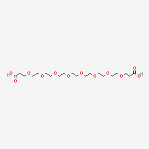 HOOCCH2CH2O-PEG7-CH2CH2COOH chemical structure (CAS 1246189-43-4)