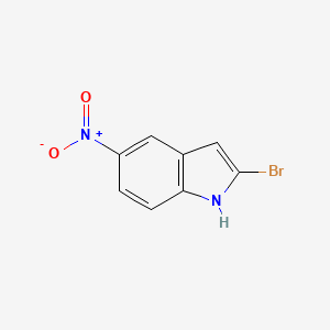 2-Bromo-5-nitro-1H-indole chemical structure (CAS 1246471-11-3)