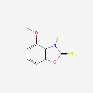 4-Methoxybenzo[d]oxazole-2(3H)-thione chemical structure (CAS 1246471-39-5)