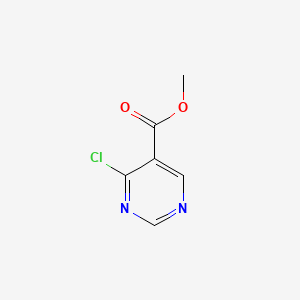 Methyl 4-chloropyrimidine-5-carboxylate chemical structure (CAS 1246471-45-3)