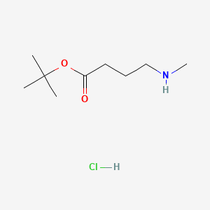 tert-Butyl 4-(methylamino)butanoate hydrochloride chemical structure (CAS 1246527-48-9)