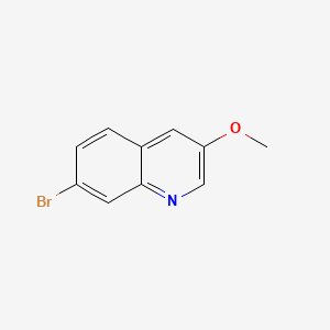7-Bromo-3-methoxyquinoline chemical structure (CAS 1246548-95-7)