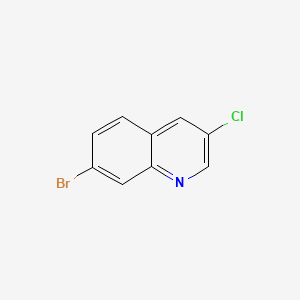7-Bromo-3-chloroquinoline chemical structure (CAS 1246549-62-1)