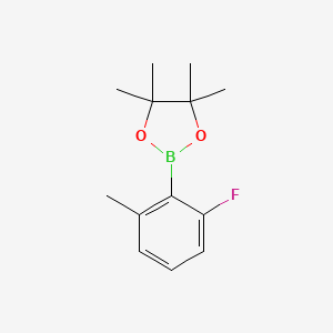 2-(2-Fluoro-6-methylphenyl)-4,4,5,5-tetramethyl-1,3,2-dioxaborolane chemical structure (CAS 1246632-96-1)