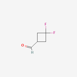 3,3-Difluorocyclobutanecarbaldehyde chemical structure (CAS 1246765-49-0)