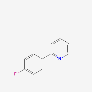 4-(tert-Butyl)-2-(4-fluorophenyl)pyridine chemical structure (CAS 1246851-68-2)