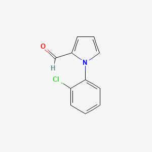 1-(2-Chlorophenyl)-1H-pyrrole-2-carbaldehyde chemical structure (CAS 124695-22-3)
