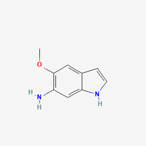 5-Methoxy-1H-indol-6-amine chemical structure (CAS 1246965-06-9)