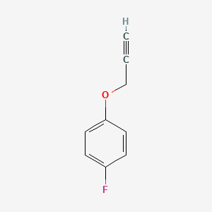1-Fluoro-4-(prop-2-yn-1-yloxy)benzene chemical structure (CAS 124700-26-1)