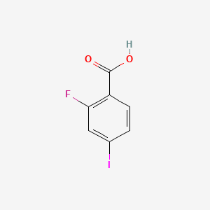 2-Fluoro-4-iodobenzoic acid chemical structure (CAS 124700-40-9)