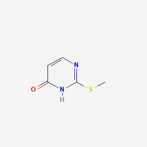 2-(Methylthio)pyrimidin-4-ol chemical structure (CAS 124700-70-5)