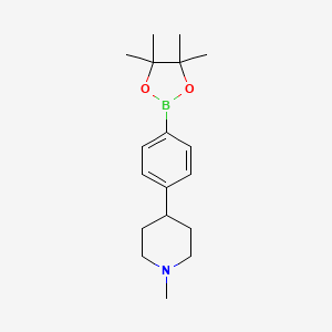 4-(1-Methyl-4-piperidyl)phenylboronic Acid Pinacol Ester chemical structure (CAS 1247000-92-5)