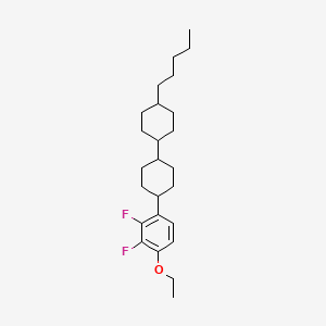 (trans,trans)-4-(4-Ethoxy-2,3-difluorophenyl)-4'-pentyl-1,1'-bi(cyclohexane) chemical structure (CAS 124728-81-0)
