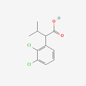 2,3-Dichloro-alpha-(1-methylethyl)-benzeneacetic acid chemical structure (CAS 1247394-50-8)