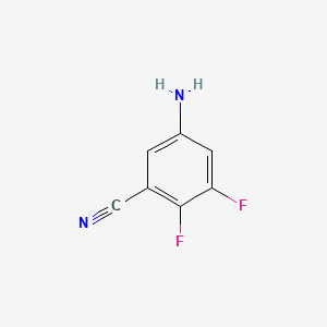 5-Amino-2,3-difluorobenzonitrile chemical structure (CAS 1247885-41-1)