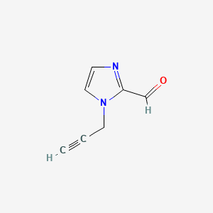 1-(Prop-2-yn-1-yl)-1H-imidazole-2-carbaldehyde chemical structure (CAS 1247894-26-3)