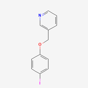 3-((4-Iodophenoxy)methyl)pyridine chemical structure (CAS 1247924-89-5)