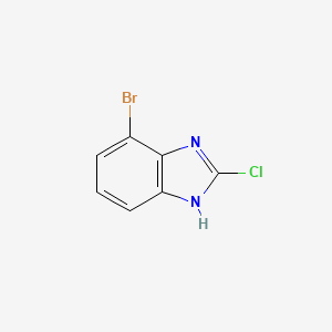 4-Bromo-2-chloro-1H-benzo[d]imidazole chemical structure (CAS 1248548-54-0)