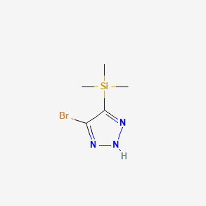 4-Bromo-5-(trimethylsilyl)-2H-1,2,3-triazole chemical structure (CAS 1248676-08-5)