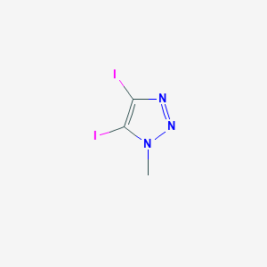 4,5-Diiodo-1-methyl-1H-1,2,3-triazole chemical structure (CAS 1248676-71-2)