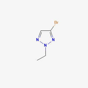 4-Bromo-2-ethyl-2H-1,2,3-triazole chemical structure (CAS 1248676-97-2)