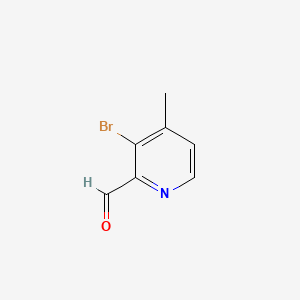3-Bromo-4-methylpyridine-2-carbaldehyde chemical structure (CAS 1248738-15-9)