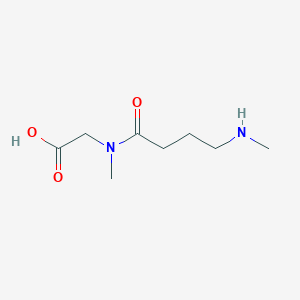 N-Methyl-N-(4-(methylamino)butanoyl)glycine chemical structure (CAS 1248946-85-1)