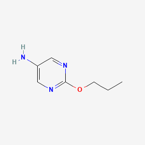 2-Propoxypyrimidin-5-amine chemical structure (CAS 1248968-09-3)