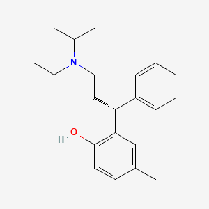 (R)-2-(3-(Diisopropylamino)-1-phenylpropyl)-4-methylphenol chemical structure (CAS 124937-51-5)
