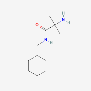 2-Amino-N-(cyclohexylmethyl)-2-methylpropanamide chemical structure (CAS 1249390-48-4)