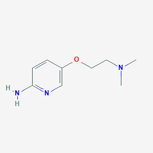 5-(2-(Dimethylamino)ethoxy)pyridin-2-amine chemical structure (CAS 1249400-92-7)