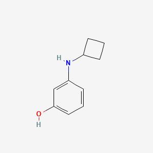 3-(Cyclobutylamino)phenol chemical structure (CAS 1249486-56-3)