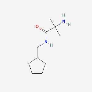 2-Amino-N-(cyclopentylmethyl)-2-methylpropanamide chemical structure (CAS 1249493-71-7)