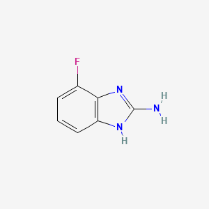 2-Amino-4-fluorobenzimidazole chemical structure (CAS 1249526-67-7)