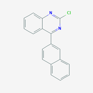 2-Chloro-4-(naphthalen-2-yl)quinazoline chemical structure (CAS 124959-44-0)