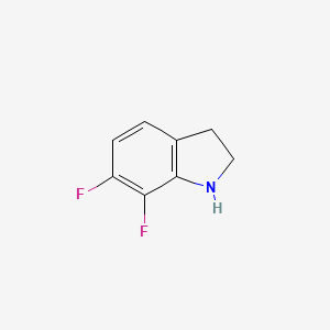 6,7-Difluoroindoline chemical structure (CAS 1249655-37-5)