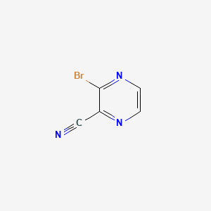 3-Bromopyrazine-2-carbonitrile chemical structure (CAS 1250022-24-2)