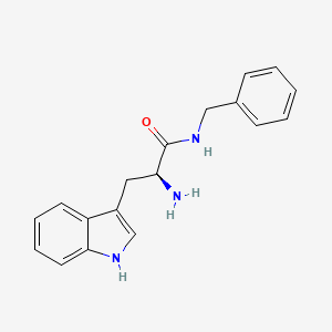(S)-2-Amino-N-benzyl-3-(1H-indol-3-yl)propanamide chemical structure (CAS 125009-81-6)