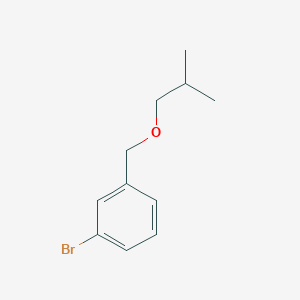 1-Bromo-3-(isobutoxymethyl)benzene chemical structure (CAS 1250097-04-1)
