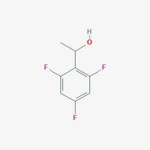 1-(2,4,6-Trifluorophenyl)ethanol chemical structure (CAS 1250113-83-7)