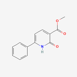 Methyl 2-oxo-6-phenyl-1,2-dihydropyridine-3-carboxylate chemical structure (CAS 125031-47-2)