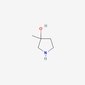 3-Methylpyrrolidin-3-ol chemical structure (CAS 125032-87-3)