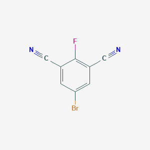 5-Bromo-2-fluoroisophthalonitrile chemical structure (CAS 1250411-83-6)