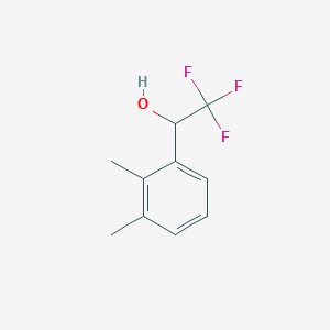 1-(2,3-Dimethylphenyl)-2,2,2-trifluoroethan-1-ol chemical structure (CAS 1250604-35-3)