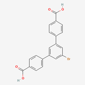 5'-Bromo-[1,1':3',1''-terphenyl]-4,4''-dicarboxylic acid chemical structure (CAS 1250980-10-9)